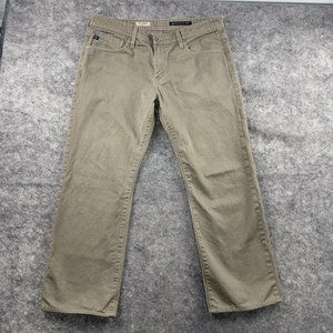 Adriano Goldschmied Jeans Mens 36x28 Beige Protege Straight 5 Pocket 100% Cotton